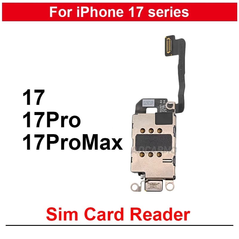 Cavo Flessibile per Lettore di Schede Dual SIM per iPhone 17 17Pro Max, Modulo di Ricambio per Riparazione