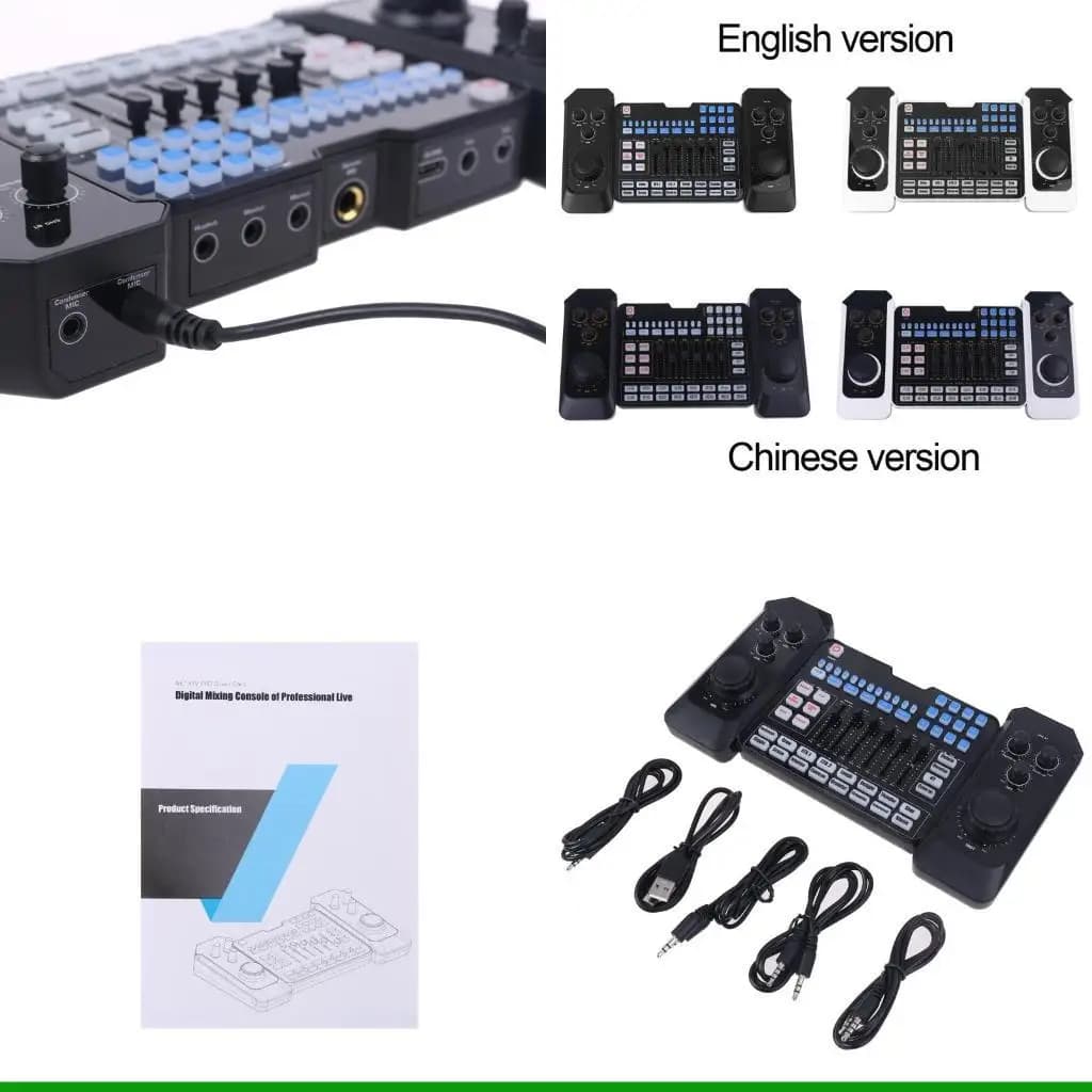 U55C Mixer compatibile con Cuffie Microfono Webcast Live Streaming