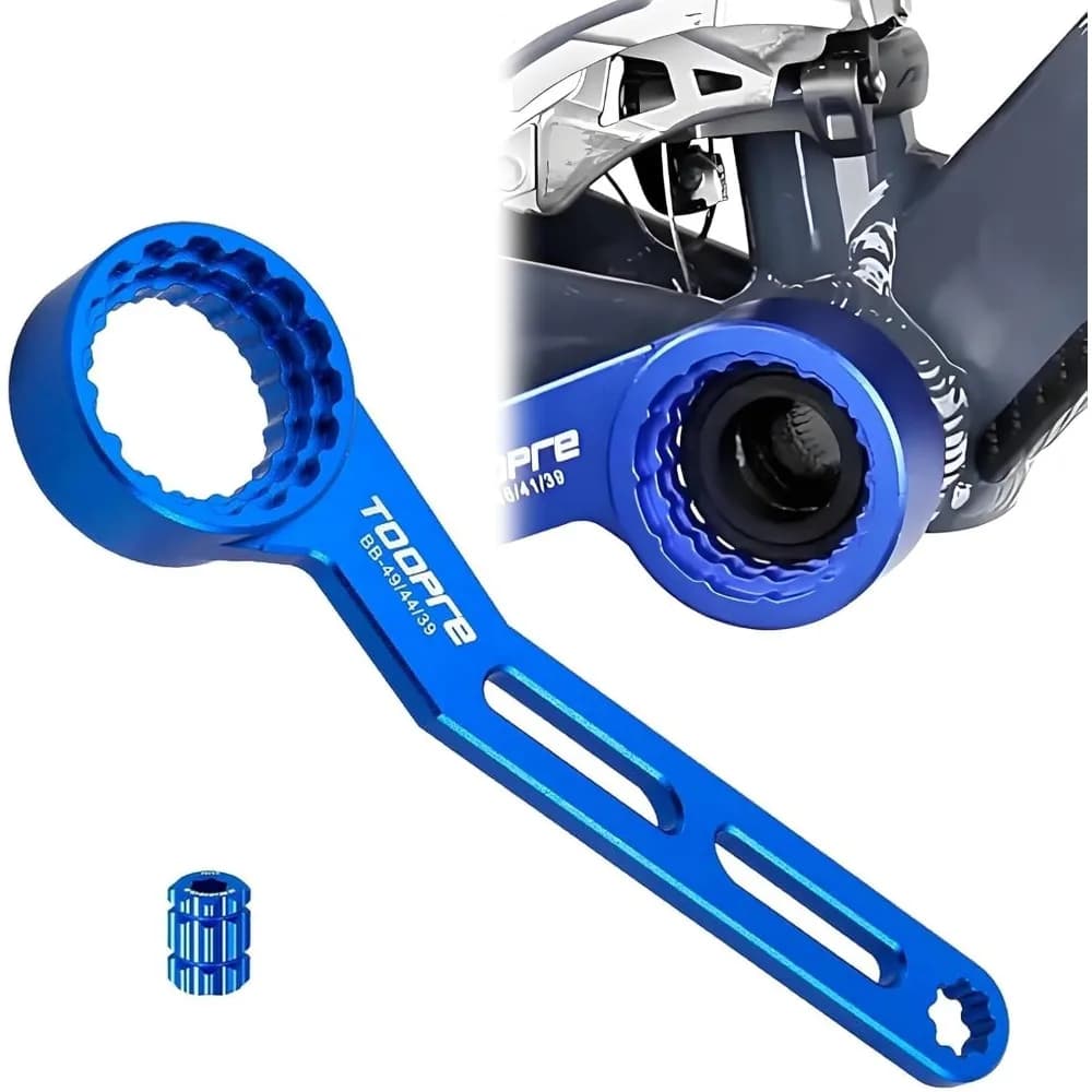 Strumento per la rimozione della pedivella della bicicletta 6 in 1, adatto per chiave per movimento centrale 12/16 di diametro 39/41/44/46/49 mm, strumento per movimento centrale