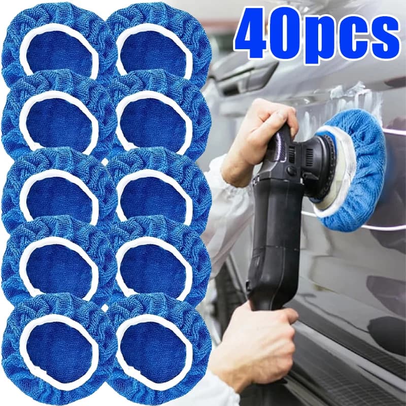 5-10 pollici Auto In Microfibra Lucidatore Pad Lavaggio Buffer Ceretta Manica Cofano Lucidatura Cappa per la Casa Auto Pulizia Accessori