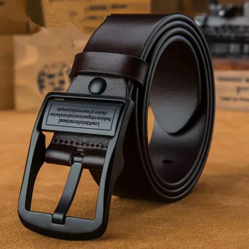 New Men's Leather Waist Belt Fashion Metal Alloy Arrow Buckle for Adults Luxury Brand jeans business casual men's waistband brand