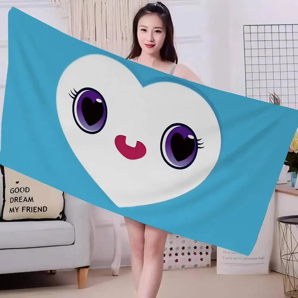 T-TwiceS Im Yoo Hirai Park Kim Anime Beach Swimming Towel Morbido e assorbente, regalo per bambini, per viaggi, campeggio, palestra