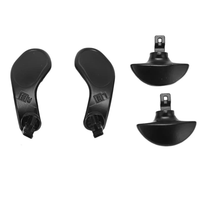 Pulsanti posteriori in metallo di ricambio professionali per controller di gioco da 4 pezzi per controller PS5 Edge nero