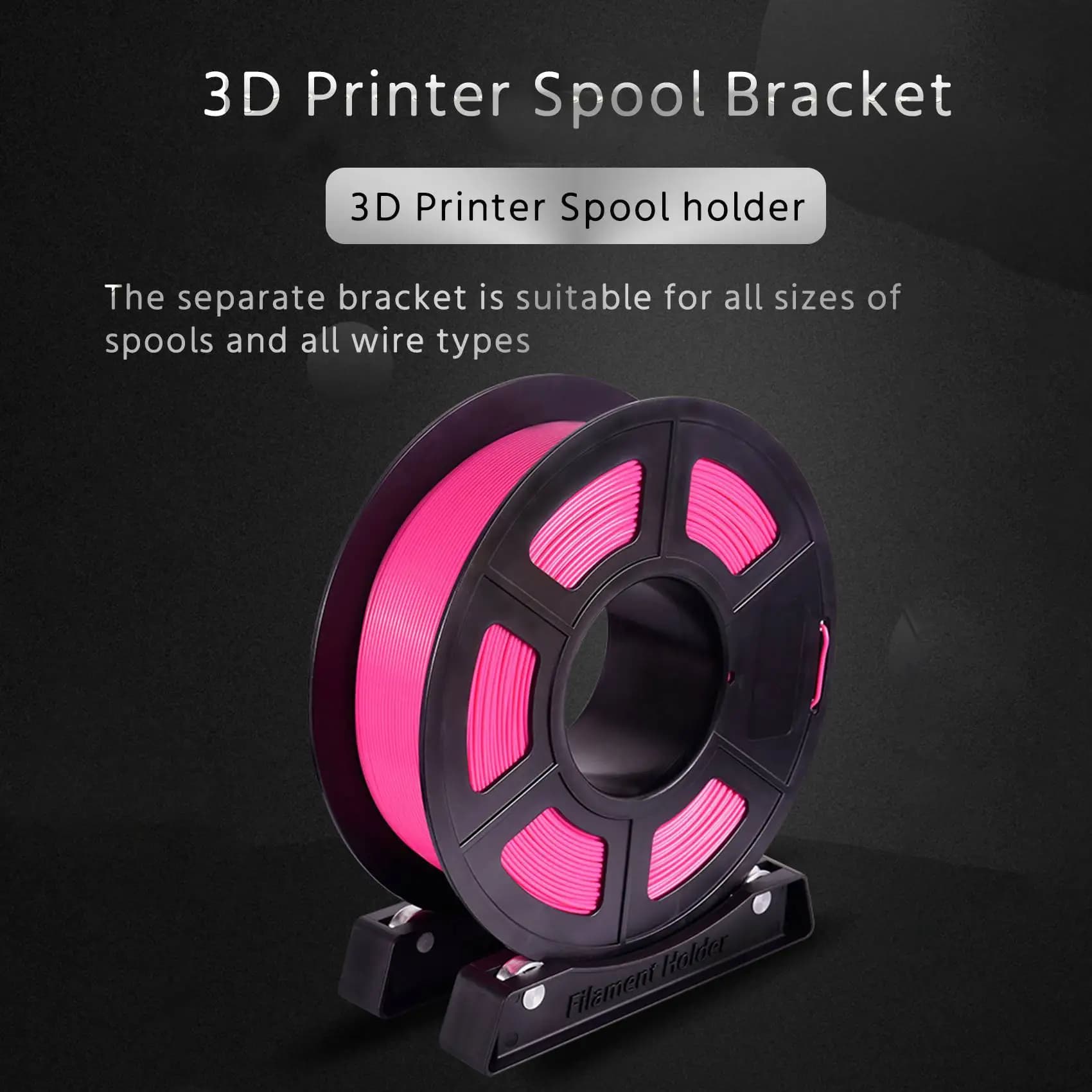(B63C) Supporto per Bobina di Filamento per Stampante 3D con Design a Cuscinetto, Staffa di Montaggio per PLA/ABS/Nylon/Legno/TPU/Altri Materiali per Stampa 3D