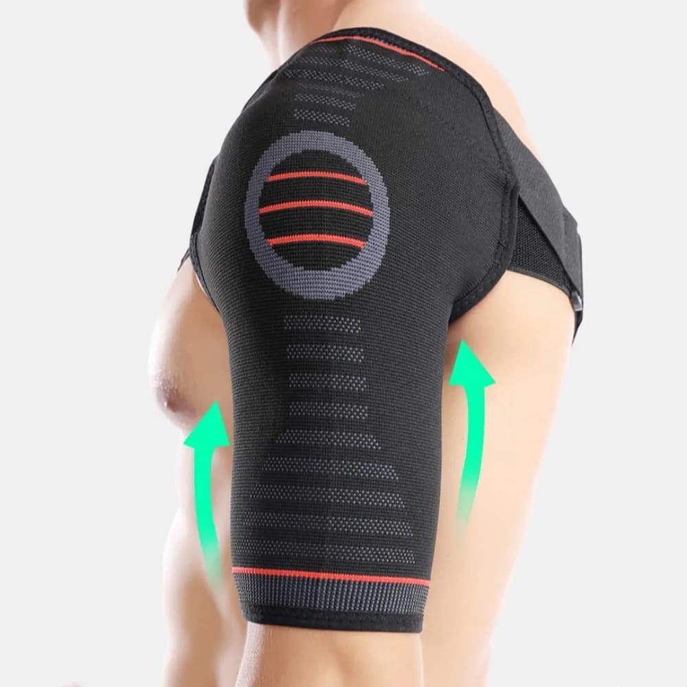 Supporto Regolabile per Spalla, Protezione Traspirante, Cintura di Sostegno Durevole, Fascia Compressiva per Distorsioni