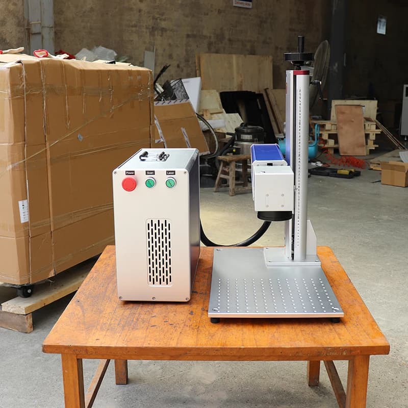3D Mop Color 20W 30W 50W 60W Gold Silver Metals Fiber Jewelry Laser Cutting Marking Machine