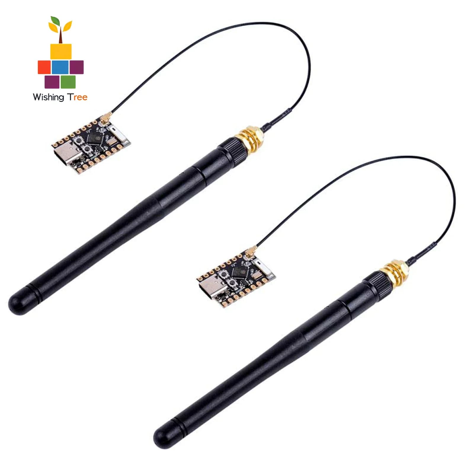 Scheda di Sviluppo Super Mini ESP32-C3 con Antenna 2.4G, WiFi+BT 5.0 per IoT/Arduino (2 Set)