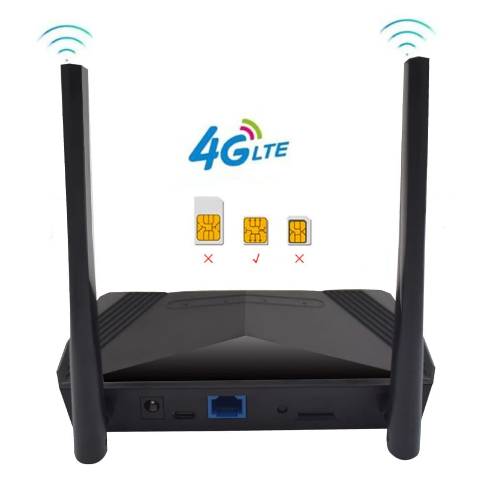 EATPOW Router wifi esterno a 2 antenne 4g lte con slot per scheda SIM 300Mbps per paesi asiatici
