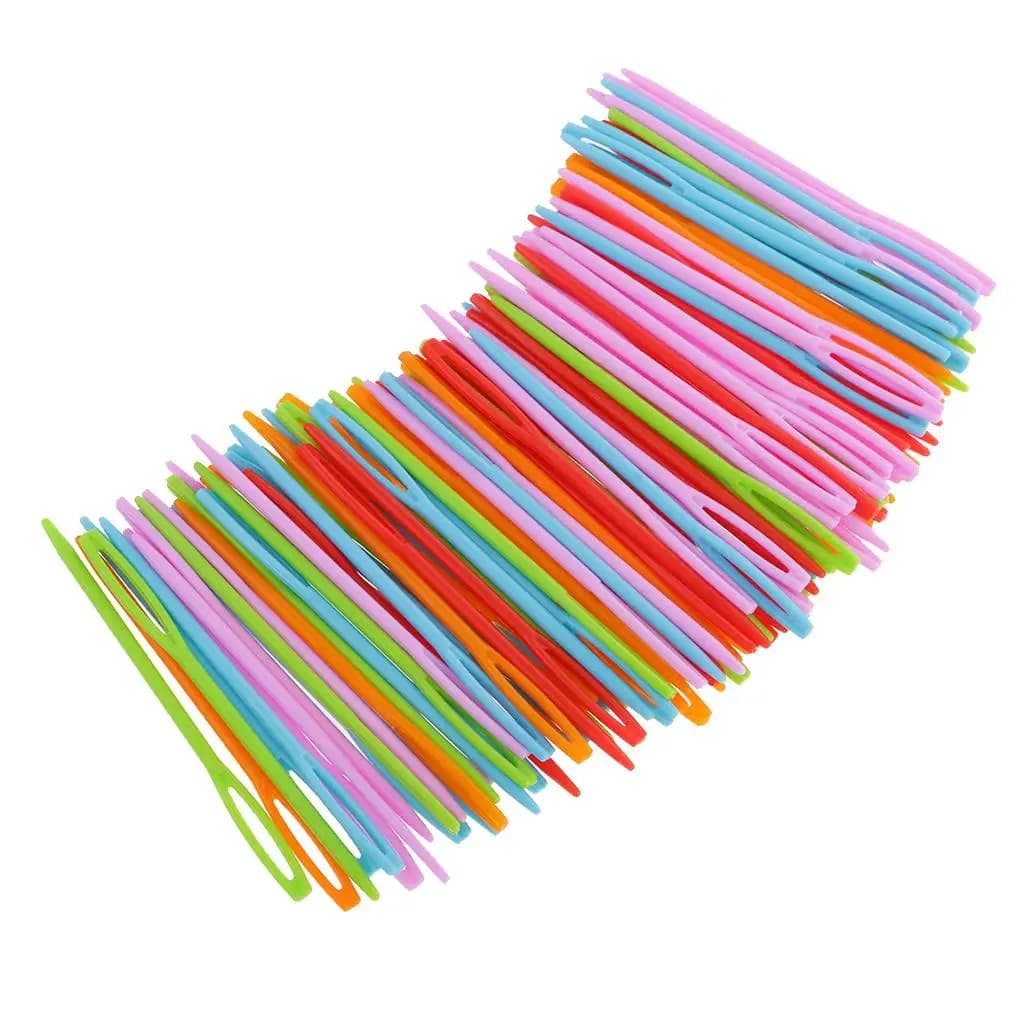 Threading for Kids Craft Large Blunt Eye Weaving Plastic Sewing Tapestry Tools for Knitting
