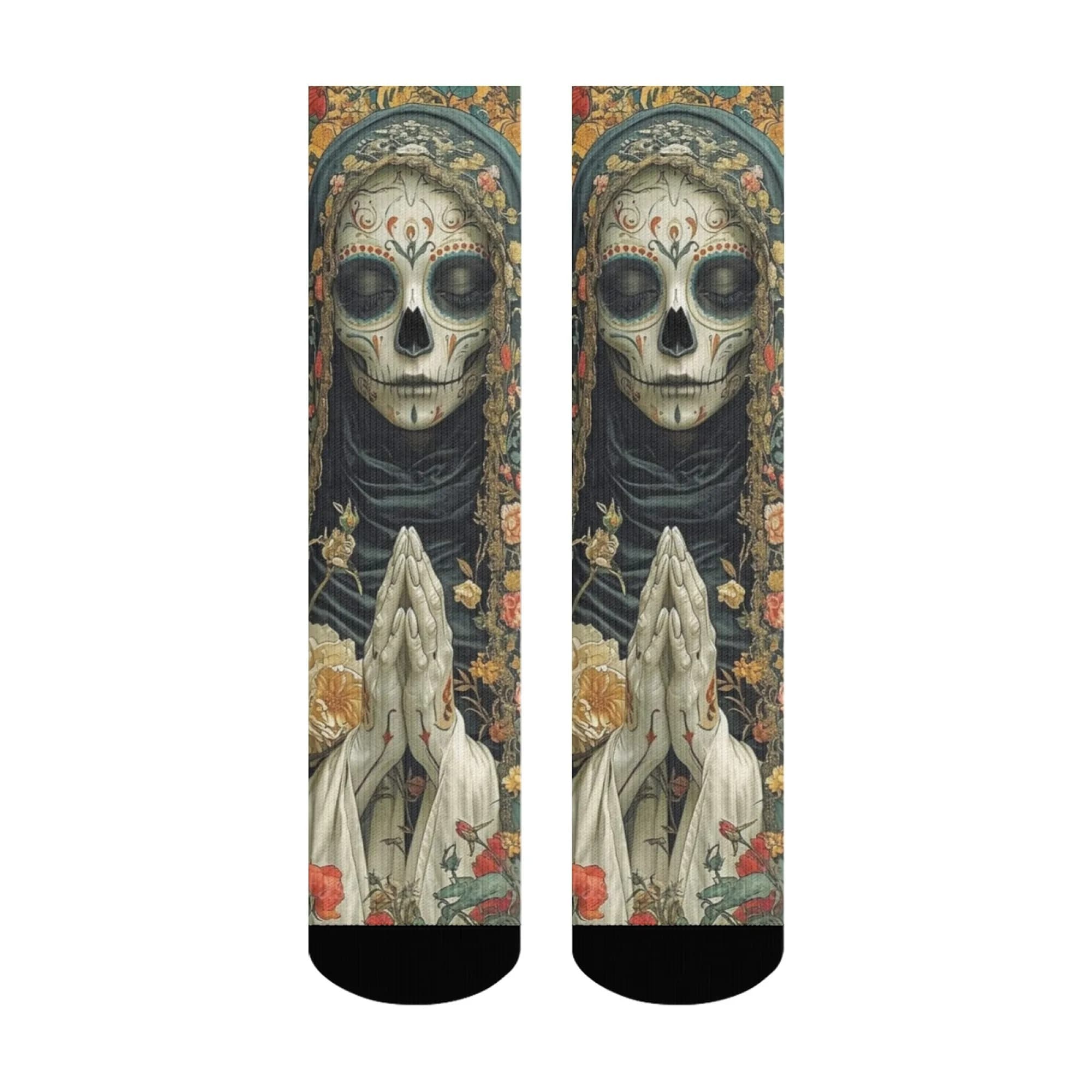 Undead Art Sugar Skull Men's Socks Soft Breathable Non-slip Fashion Novelty Casual Sports Socks Outdoor Travel Socks Party Gifts