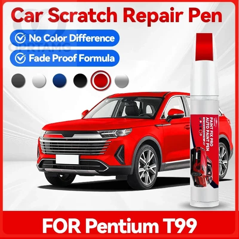 For Pentium T99 1994-2026 Paint Repair Pen Touch Up Scratch Remover DIY Auto Accessories Black White Silver Blue Red