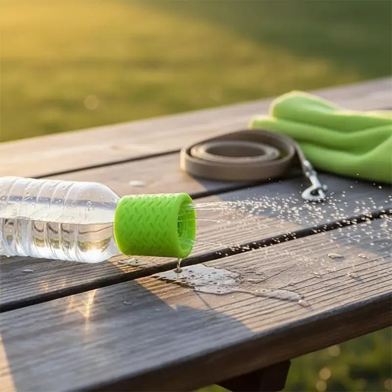 Non-toxic Soft Silicone Pet Bathing Shower Head Portable Bottle Cap Sprinkler Safe for Dog Cat Daily Bathing Grooming