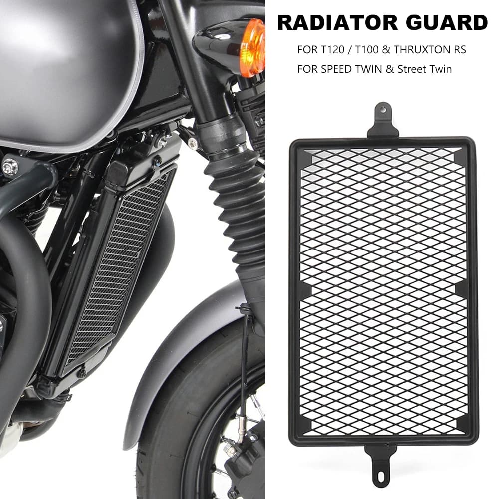 Per Bonneville T120 T100 Thruxton RS Street Twin Speed TWIN Nuova Moto Radiatore Griglia di Protezione Radiatore Olio Della Copertura Della Protezione