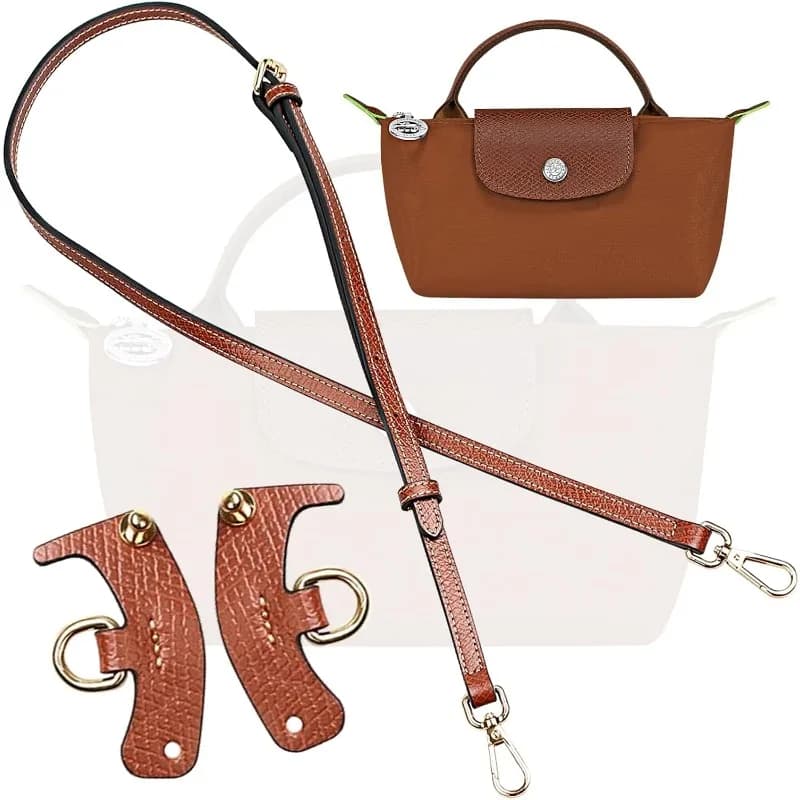 Handbag No-Punch Transformation Accessories Adjustable Leather Replacement Strap 1.2CM Shoulder Strap Without Punching