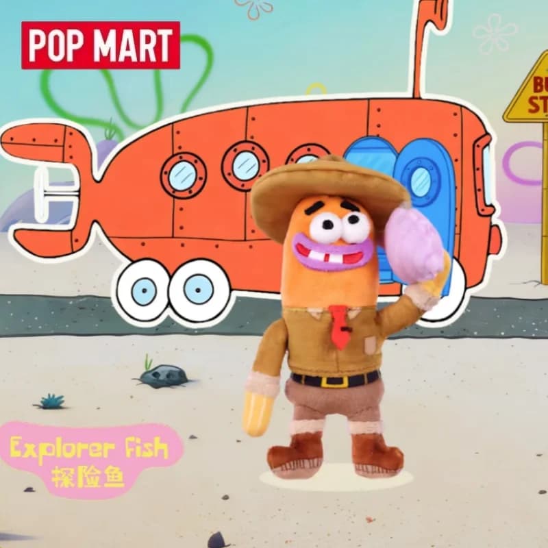 POP MART Bikini Bottom Buddies 2 Series Peluche Strano Originale Blind Box Mystery Box Guess Bag Giocattoli Bambola Figurina Anime Carina da Scrivania