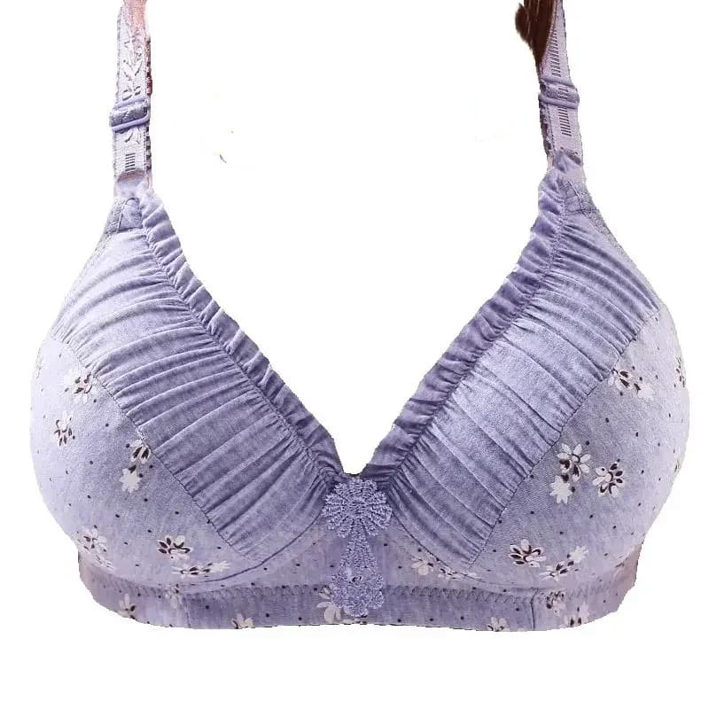 Sezione sottile di grandi dimensioni con anello non in acciaio, reggiseno per mamma, raccolta di seni, stampa regolabile, confortevole e traspirante