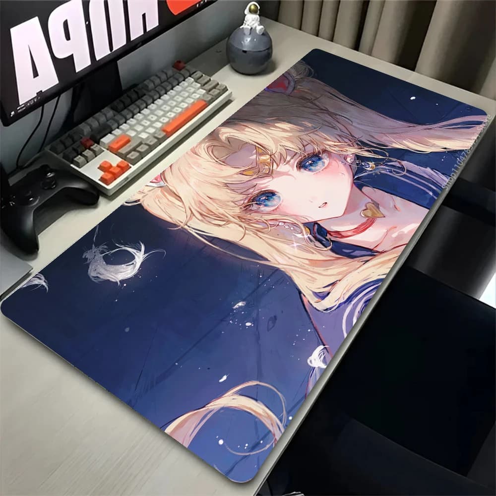 Mouse Anime Mat, Gamer Keyboard Mat, PC Mousepad, S-sailor Moon Rubber Desk Mat, Anti-slip Game Mat