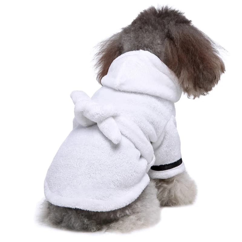 Dog Bathrobe with Super Absorbent Towel and Quick Drying An accessory for dog drying Pets