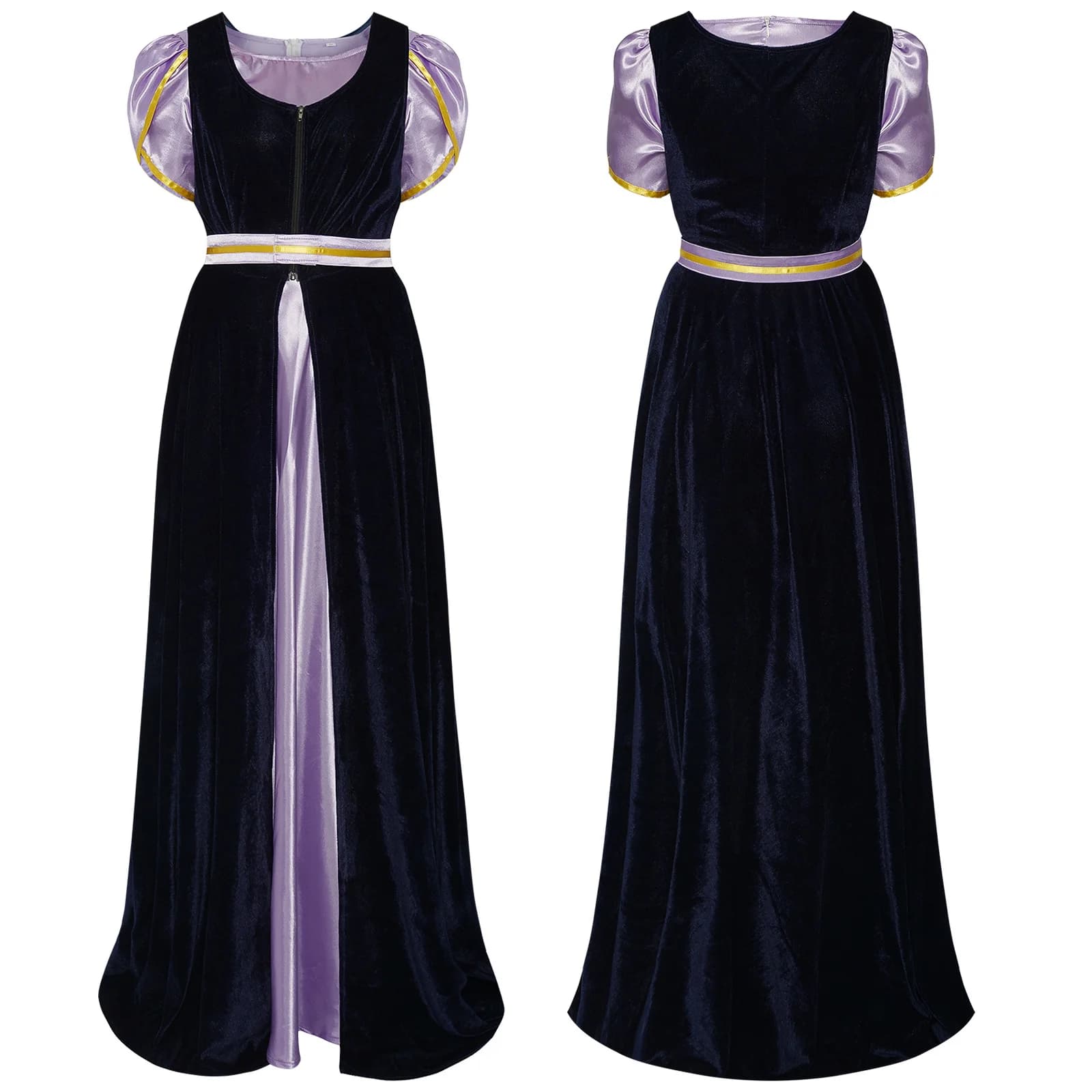 Abito patchwork da ballo, costume da ballo vittoriano vintage, gonna Jane Austen, abito da donna, abito impero cosplay, Halloween