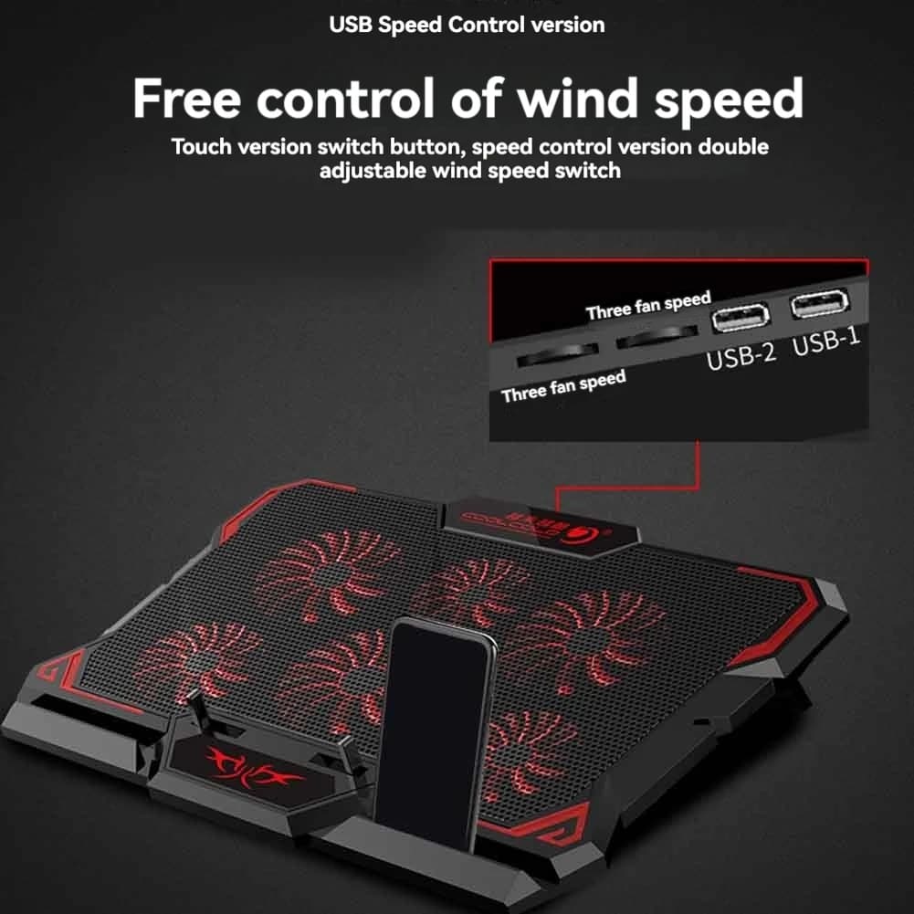 M85K Tappetino di raffreddamento per laptop Dispositivo di raffreddamento per laptop da gioco Ventola per laptop Supporto di raffreddamento per laptop da 12,1-17,3 pollici C