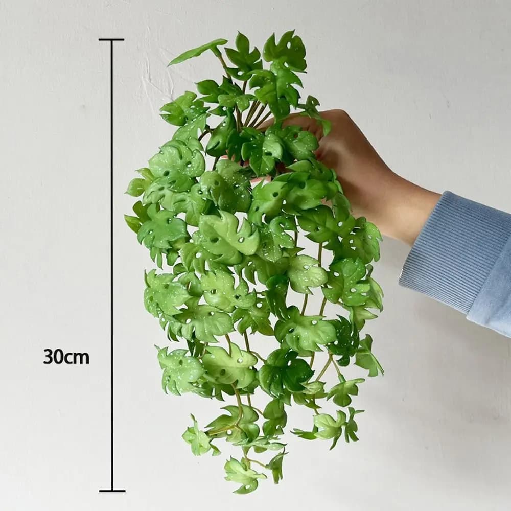 Morbid Artificial Plants of Coin Grass, Realistic Fined Edera Leaves Made in Hand, Mini Bouquet to Hang in Wall, Home Decoration