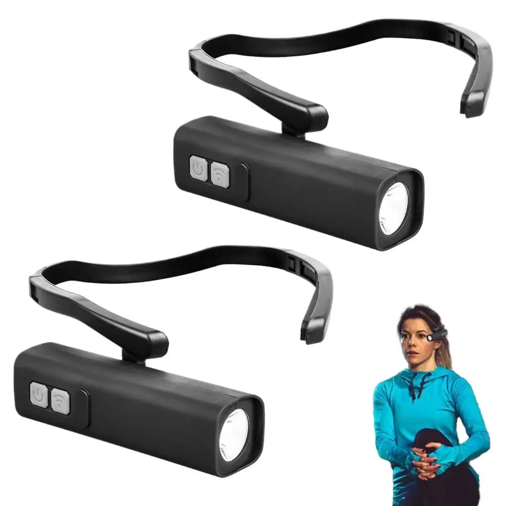 Lampada Frontale LED Ultra Luminosa con Gancio per Orecchie, Impermeabile, per Pesca, Campeggio, Escursionismo, Emergenze e Lavoro all'Aperto