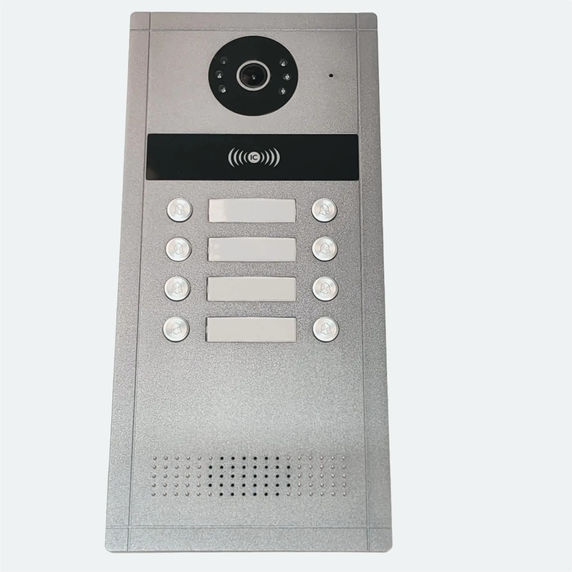 Videocitofono HOMSECUR XC114F-8 con Telecamera e Accesso RFID a Incasso per 8 Famiglie