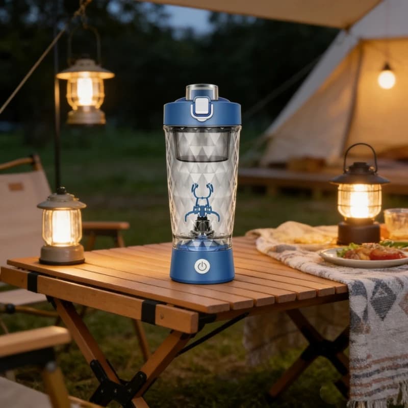 650 ml USB Rechargeable Electric Cup, Fitness Protein Mixer Cup, Automatic Cup for milkshake and water.