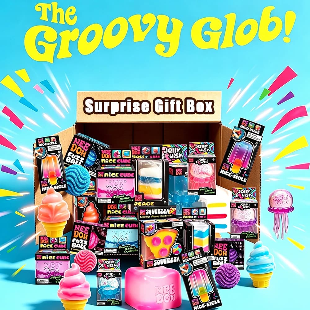 2026 Schylling Squeez Toy Squishy Blind Box Multi Slow-Rising Squishy ADHD Stress Relief Fingertip Toy Mystery Box Gift