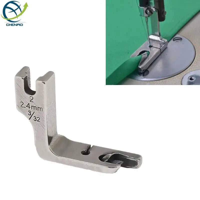 Industrial Single-needle Domestic Sewing Machine Foot Hemming Presser Feet 3/32" 2.4mm For Brother Singer Juki Accessories