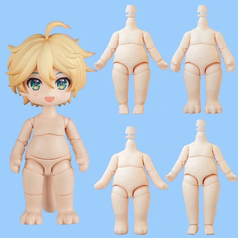 NEW YMY Doll Cat Hand Animal Body Fat Body with Tail Ob11 Body Movable joints for Gsc Head,1/12bjd,Obitsu11 Toy Accessories