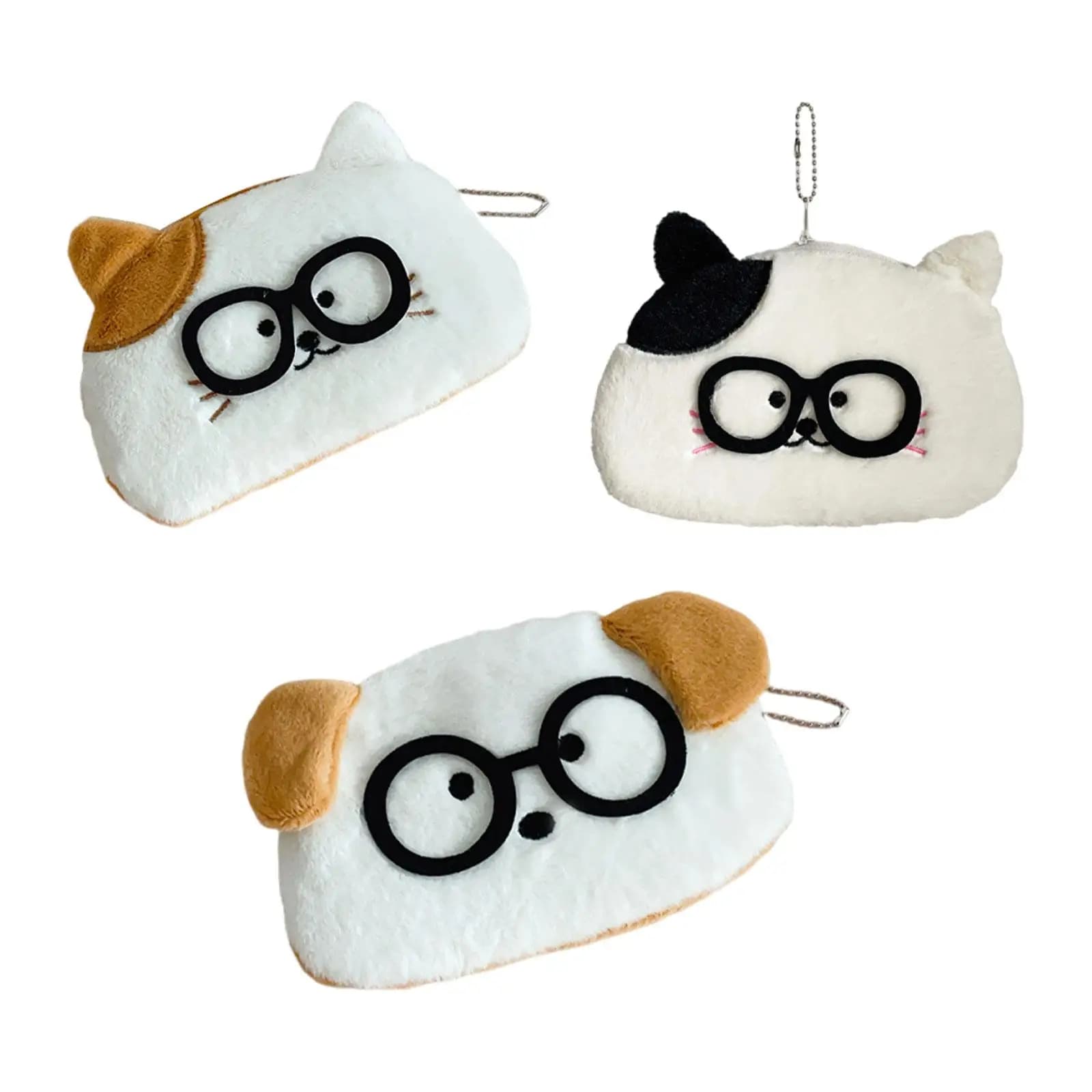 Astuccio per matite in peluche con chiusura a cerniera, per bambini, adolescenti, ragazzi e ragazze
