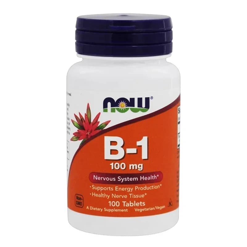 1 bottle of 100 mg vitamin B1 tablets, healthy nervous system digestion and refreshing dietary supplement for feet.