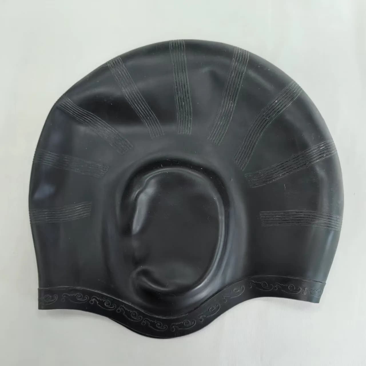 Cuffia da Nuoto Extra Large per Donna e Uomo, Cappello da Nuoto in Silicone Resistente con Protezione per le Orecchie, Unisex per Adulti