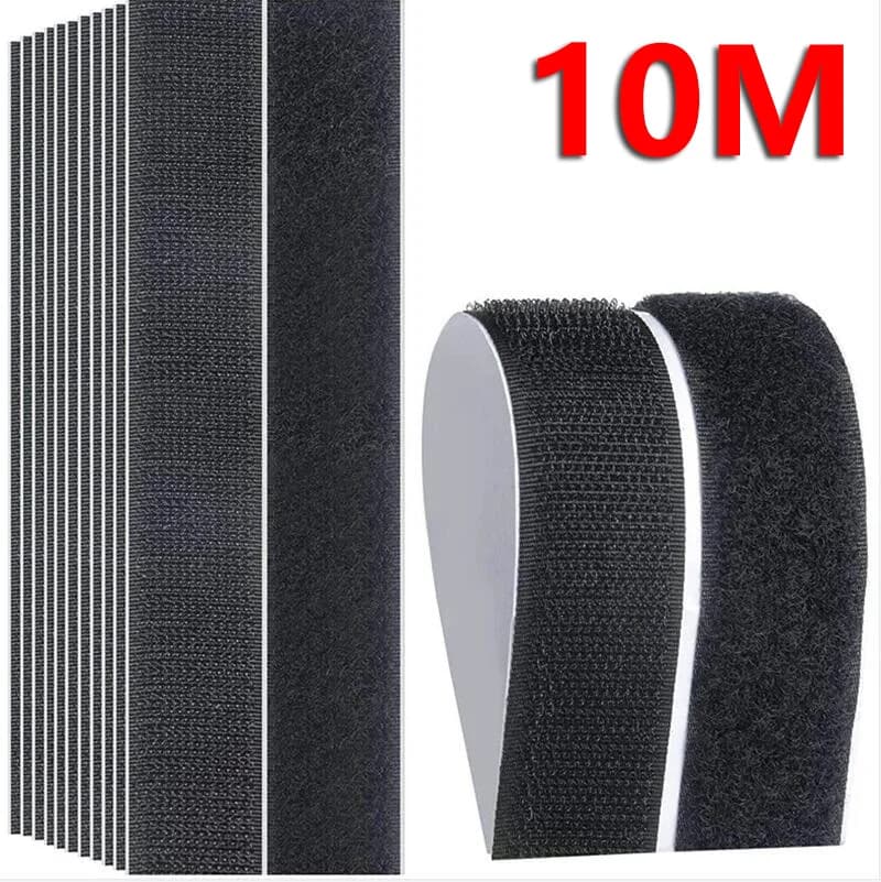 20/25/30/50mm Magic Sticker Tape Self Adhesive Extra Strong Double Side Adhesive Sticker Pad Fluffy Hook and Loop Fastener 1-10m