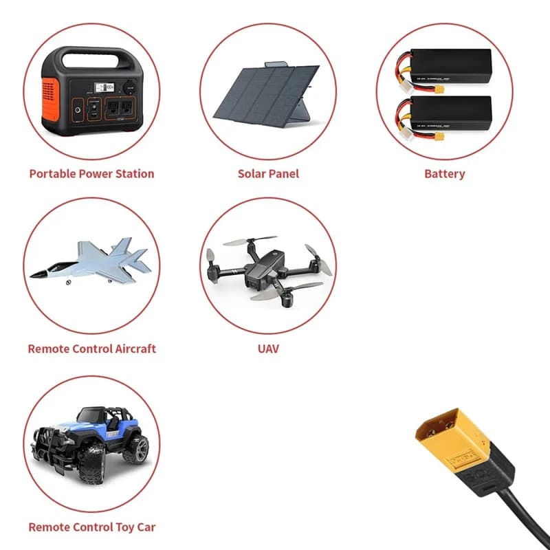 Adapter Cable XT60 Plug Male Plug Type-C XT60 Power Cable XT60/T Charger Adapter Cable PD60 RC Drone Quad