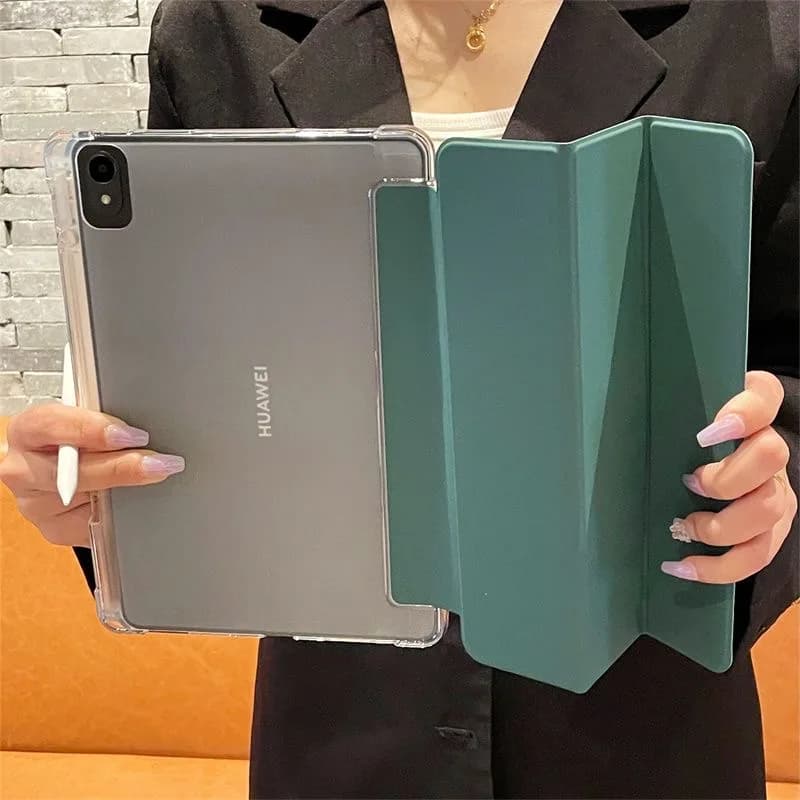Per il nuovo Huawei MatePad 11.5 S Air 2025 Pro 12.2 PaperMatte Pro 13.2 "Air 12 12 X Custodia TPU trasparente con portapenne Funda