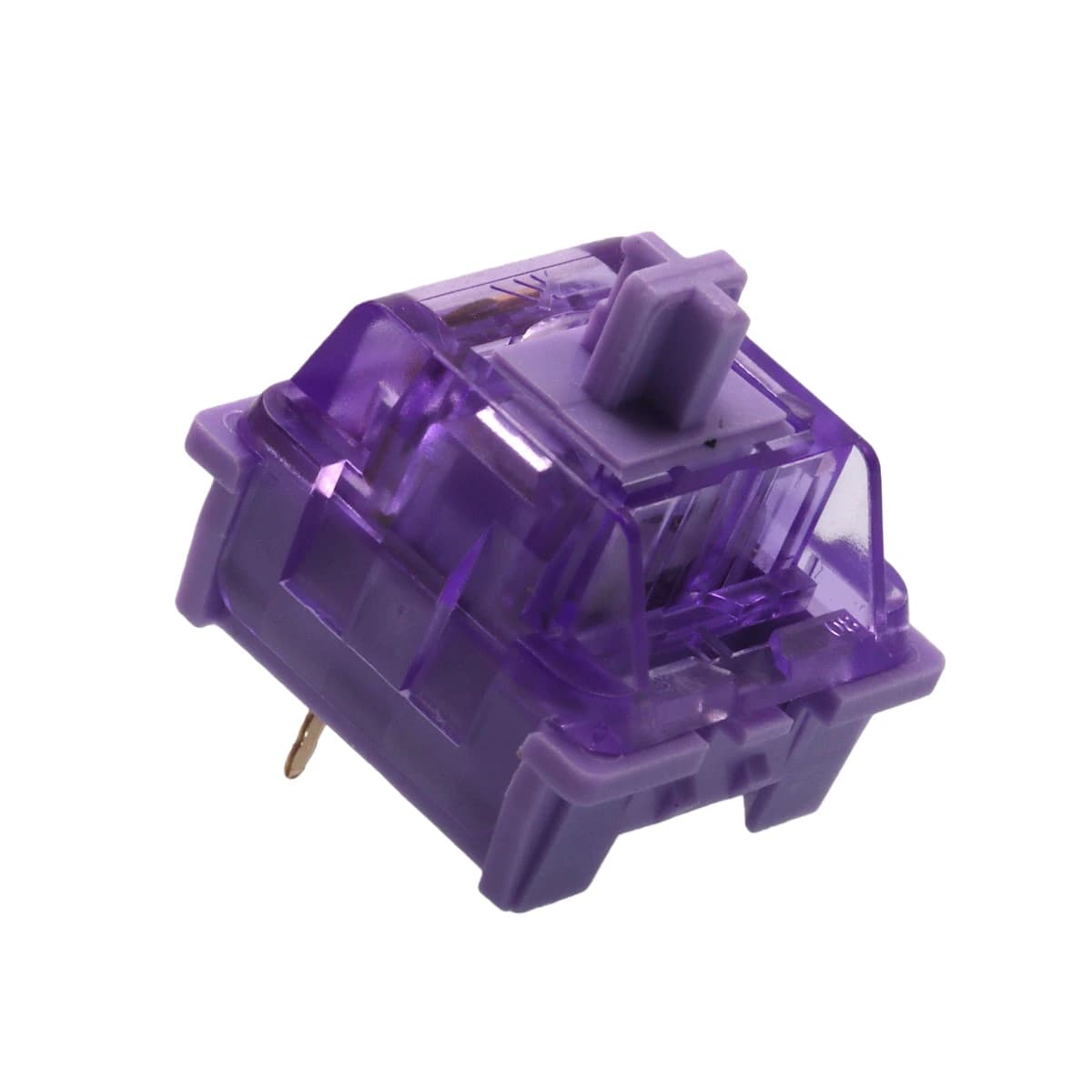 KTT Purple Click switches - POM HotSwap 5 pin pre-lubricated by 40 g for MX mechanical keyboards