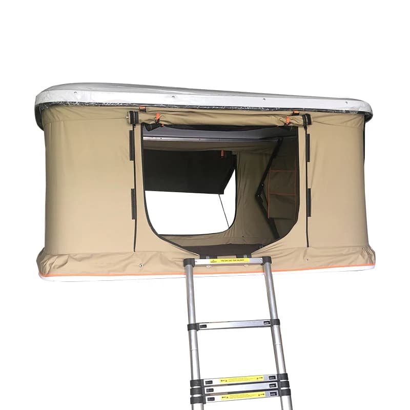 Roof Tent for Car with Wholesale Waterproof Hard Shell Popular Foldable Camping Tent with Aluminum Hard Shell
