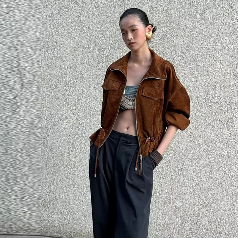 Women's New Jackets Autumn 2026 Fashion Loose Waist Rope Elegant Women's Autumn Warm Coats Chic Youth Street Unique Jackets
