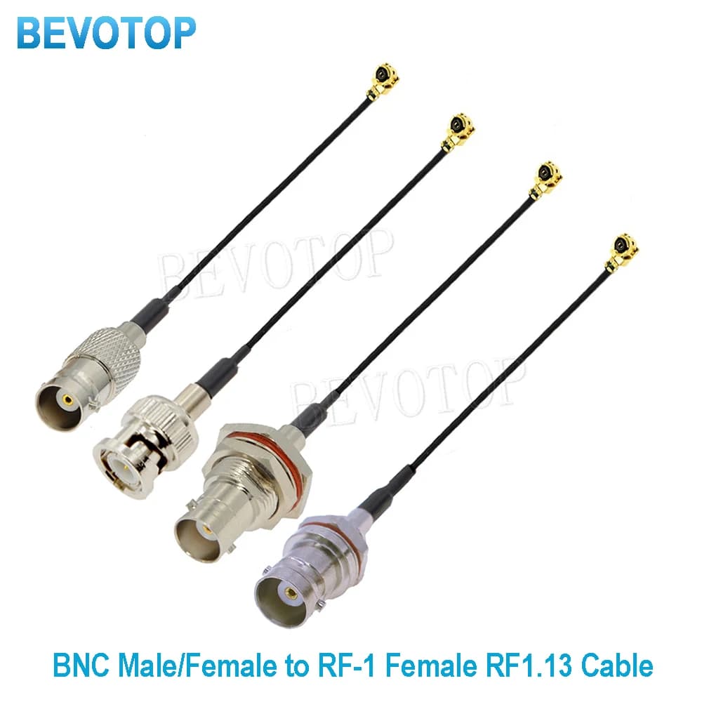 10PCS BNC Male/Female to u.FL RF-1RF1.13 RG178 Female Connector Pigtail Cable Mini PCI WIFI WLAN Antenna Extension RF Jumper