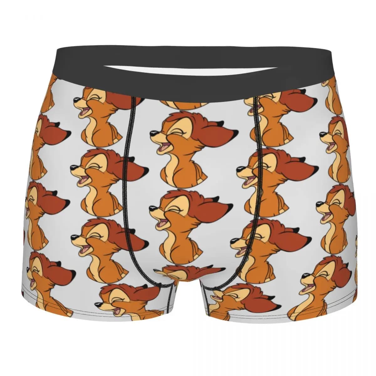 Intimo personalizzato con cartoni animati di Bambi, boxer traspiranti da uomo, mutande morbide per uomo