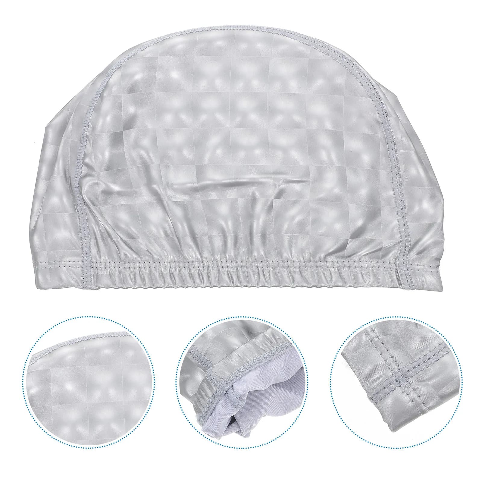 Waterproof Swimming Cap for Adults PU Material Comfortable Fit Lightweight Flexible Hair Protection Swim Cap for Synchronized