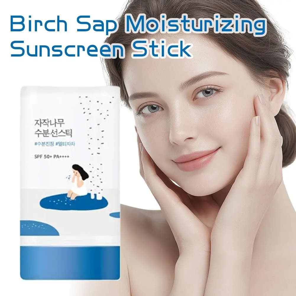 The sun moisturizing protection in birch stick protects against UVA/UVB natural birch formula Sap Nutre delicately skin