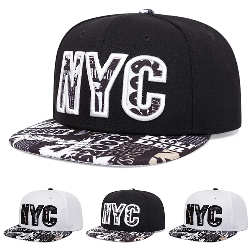 2026 Fashion New Baseball Hat NYC Graffiti Embroidered HipHop Hat Outdoor Daily Decoration Hat Sunshade Hat Unisex Flat Edge Hat