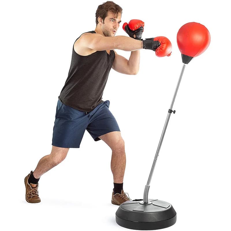 Adults Children Adjustable height independent boxing bag for fitness training Muscle building Punching with support