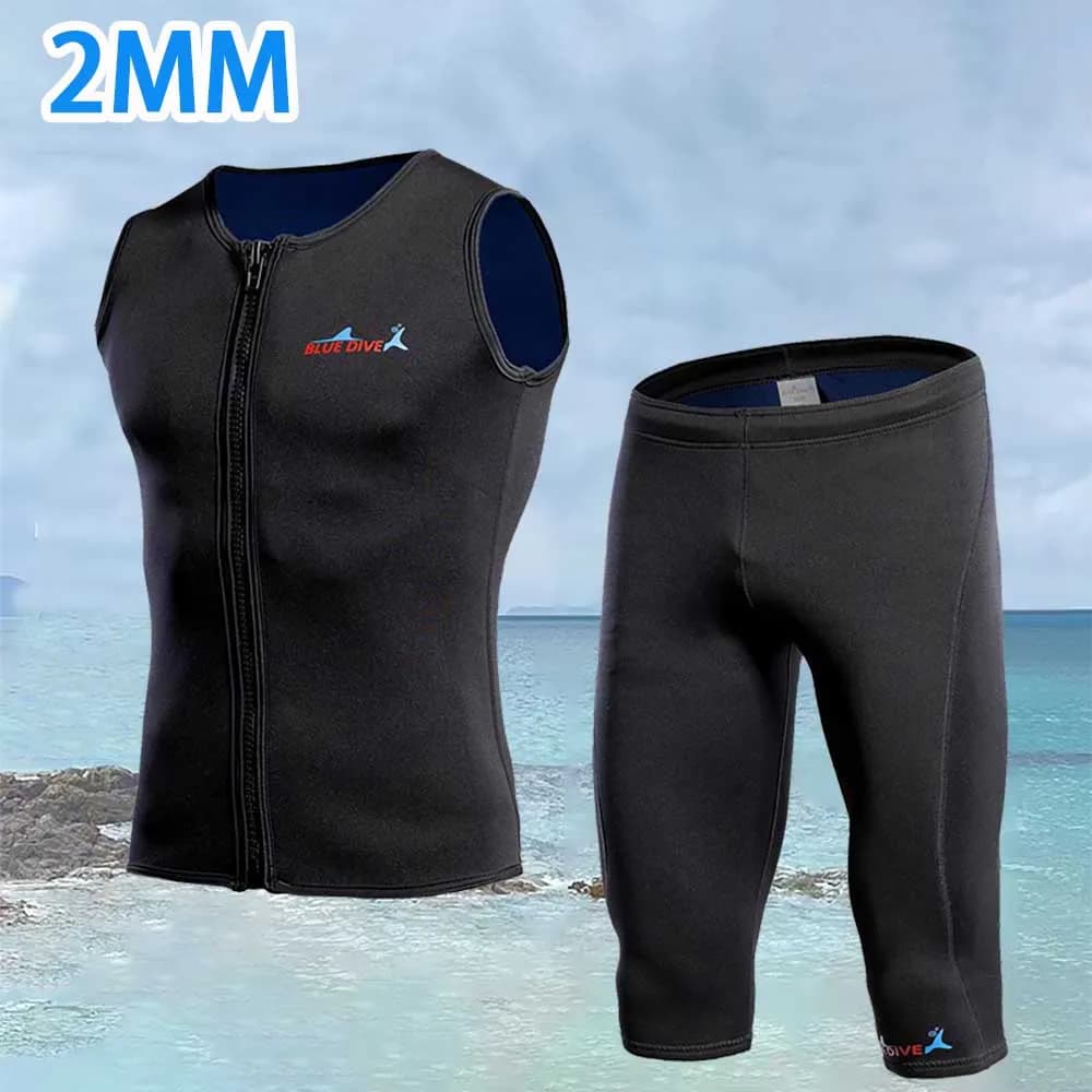New 2MM Diving Mute for Men and Women, Set 2 Pieces, Diving, Surfing, Snorkeling and Water Sports