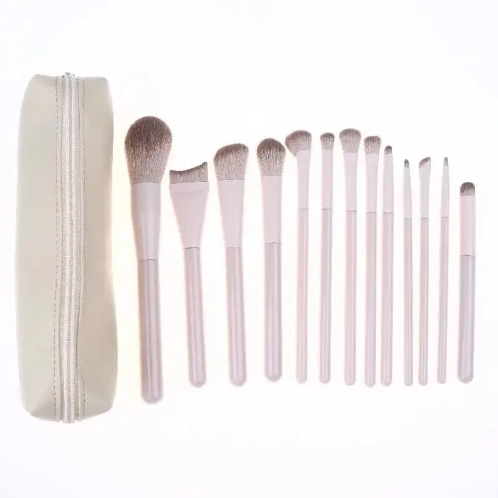 Set di 13/10/7 Pennelli da Trucco a Setole Morbide, Kit di Strumenti Cosmetici per Fondotinta e Correttore, Pennello Sfumante per Ombretto