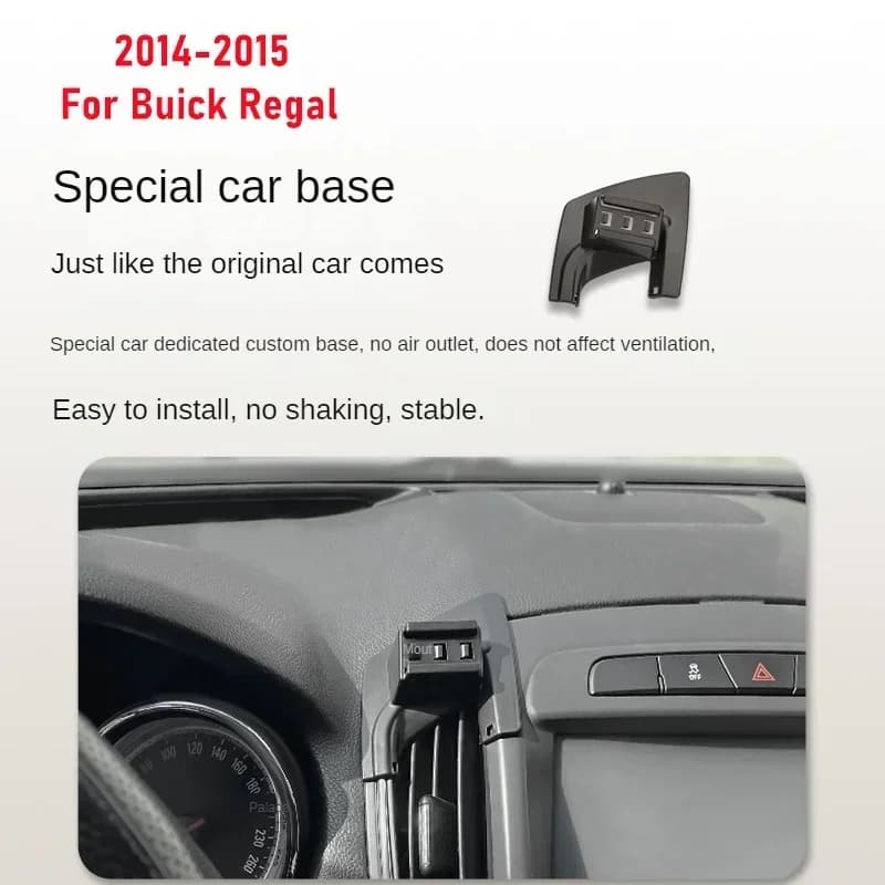 2014-2015 Per Buick Regal Supporto per telefono cellulare Caricatore wireless Supporto per auto Staffa di navigazione Supporto GPS