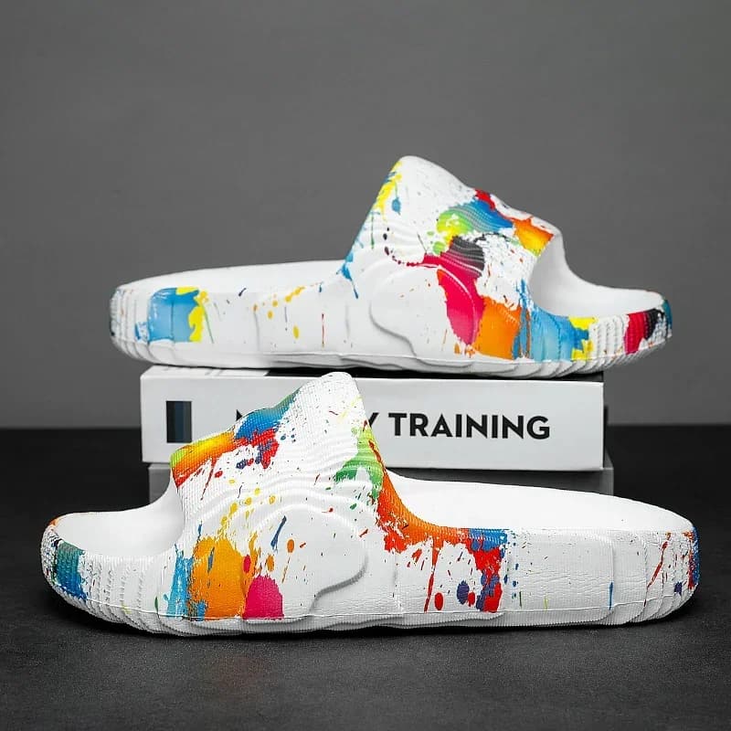 Scarpe estive da uomo Sandali da spiaggia casual da esterno Scivoli antiscivolo in EVA Pantofole da donna Moda Appartamenti Infradito Casa di lusso